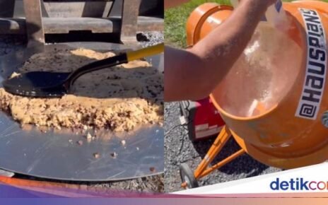 Anti Mainstream! Kue Chocolate Chip Ini Diaduk Pakai Mikser Semen