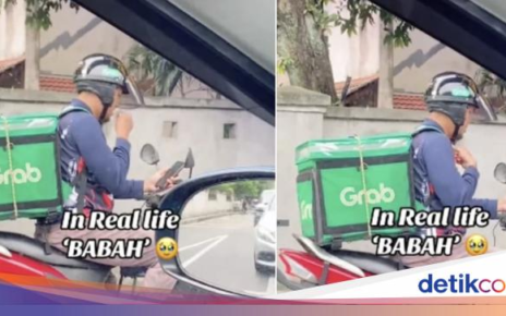 Salut! Ojol Ini Komunikasi Pakai Bahasa Isyarat Saat Antar Makanan