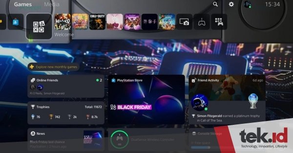 Sony rayakan ulang tahun PS5 dengan update tema PS1