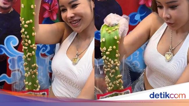 Seksi! Penjual 'Milk Candy' Kaki Lima di Thailand Curi Perhatian