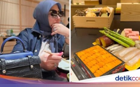 Syahrini Kulineran Mewah Bareng Keluarga Sambil Momong Anak
