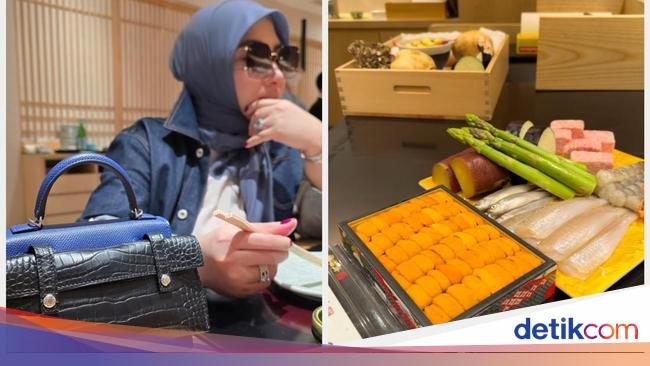 Syahrini Kulineran Mewah Bareng Keluarga Sambil Momong Anak