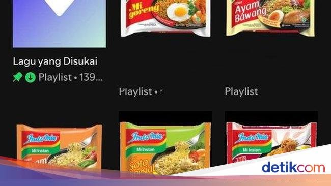 10 Foto Cover Playlist Musik ala Netizen Ini Isinya Makanan Enak