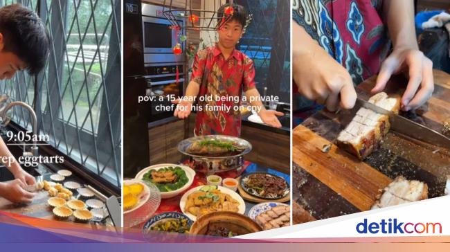 Keren! Remaja 15 Tahun Sanggup Masak 8 Menu Sekaligus Sendirian