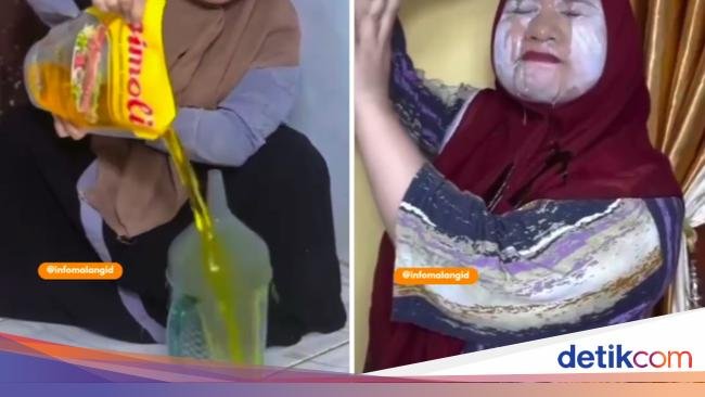 Duh! Demi Cuan, Wanita Ini Buang Minyak dan Beras saat Live di FB Pro