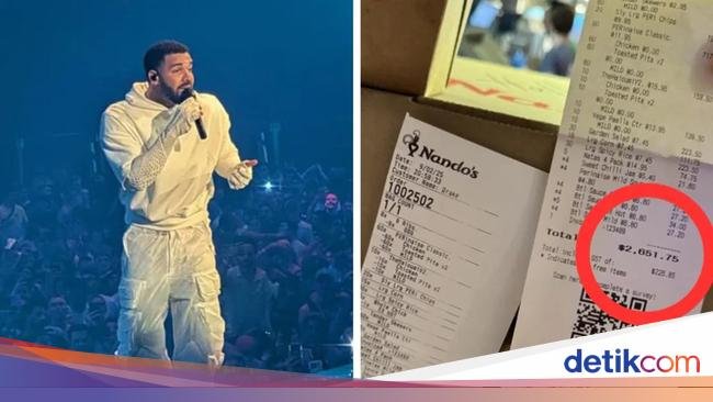 Gokil! Sebelum Konser, Drake Pesan Ayam dan Kentang Goreng Rp 27 Juta