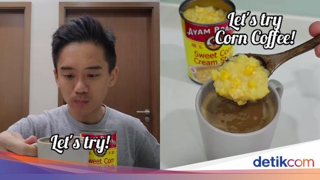 Influencer Bikin Kreasi Unik Kopi Campur Krim Jagung Manis