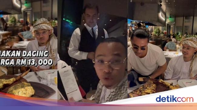 Makan di Resto Salt Bae, 5 Pengunjung Ini Habis Ratusan Juta Rupiah