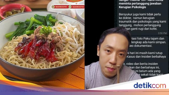 Ngeri! Ada Pisau hingga Paku Berkarat dalam Pesanan Makanan