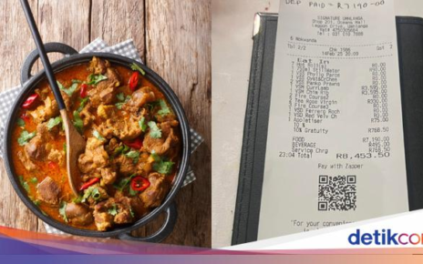 Pesan Kari Domba, Tagihan Makan Wanita Ini Bengkak sampai Rp 7 Juta