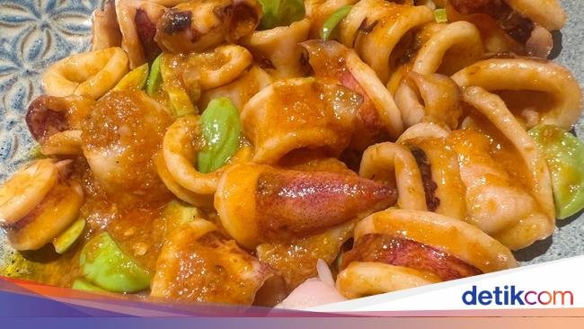 Resep Cumi Saus Padang dan Pete yang Pedas Renyahnya Mantap