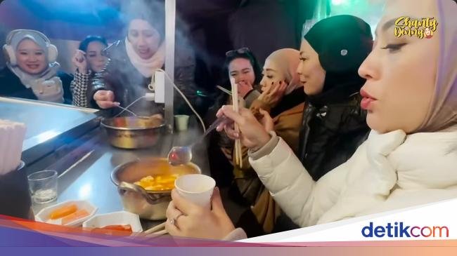 Kulineran Seru Shanty Denny di Korea Selatan Saat Musim Dingin