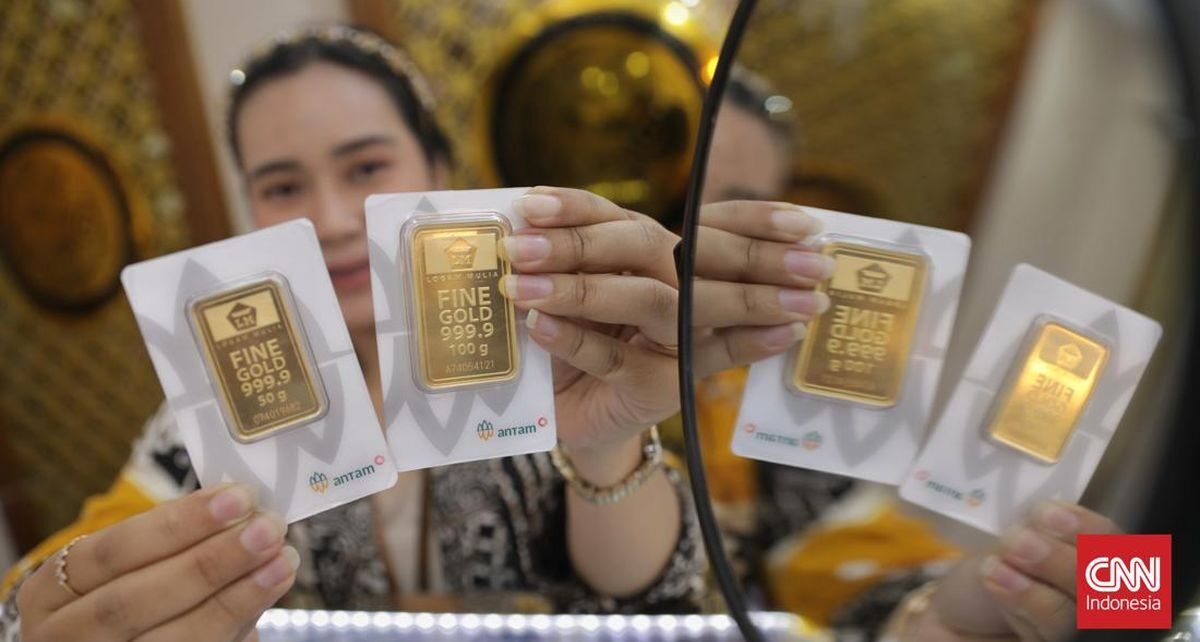 Harga Emas Antam Melesat ke Rekor Baru di Rp1,709 Juta Per Gram