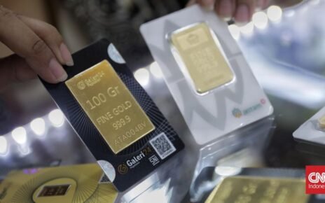 Harga Emas Antam Cetak Rekor di Rp1,74 Juta di Tengah Ambruk IHSG