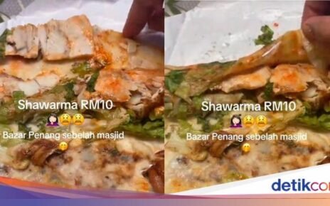 Kecewa! Beli Shawarma Rp 36 Ribu di Bazar Ramadan, Isinya Begini