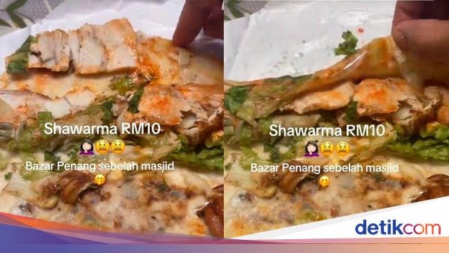 Kecewa! Beli Shawarma Rp 36 Ribu di Bazar Ramadan, Isinya Begini