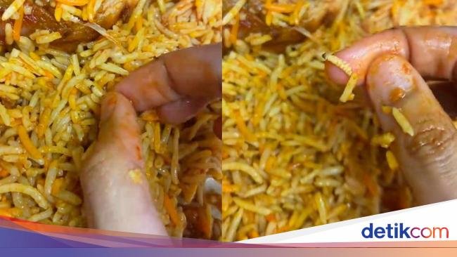 Hiii! Beli Nasi Briyani di Bazar Ramadan, Netizen Ini Temukan Ulat