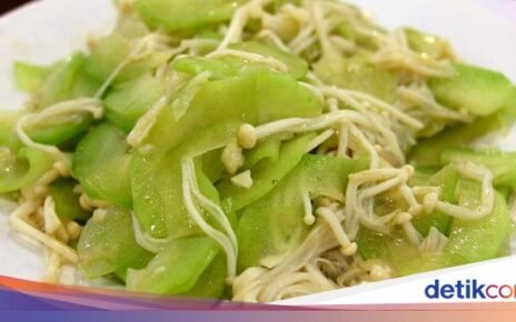 Resep Oseng Labu Siam dan Jamur Enoki, Lauk Praktis yang Murah Enak