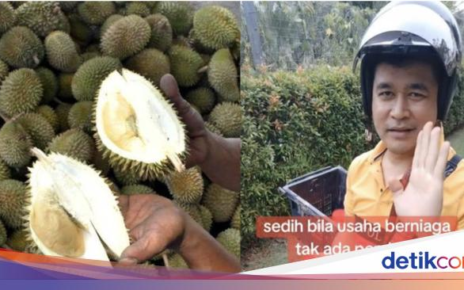 Salut! Pria Ini Tetap Semangat Meski Belum Ada yang Beli Tempoyak Jualannya