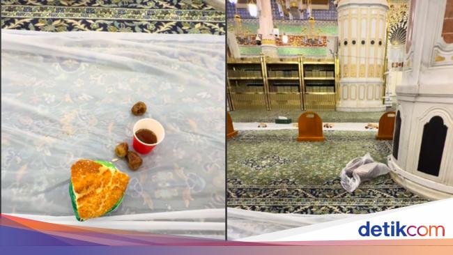 Begini Suasana Berbuka Puasa di Raudhah Masjid Nabawi