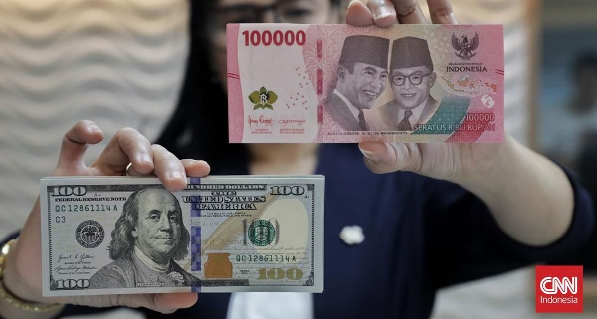 Rupiah Tergelincir ke Rp16.718 per Dolar AS Gara-gara Tarif Trump