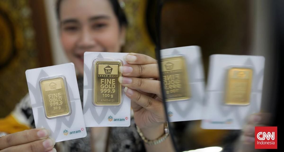 Emas Antam Anjlok Rp39 Ribu pada Minggu Jadi Rp1,82 Juta Minggu Pagi