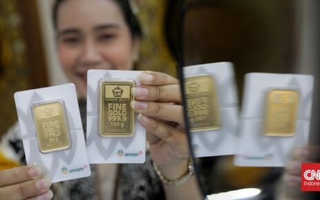 Emas Antam Anjlok Rp39 Ribu pada Minggu Jadi Rp1,82 Juta Minggu Pagi