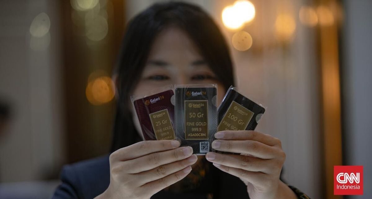 Harga Emas Antam di Pegadaian Turun hingga Rp11.000