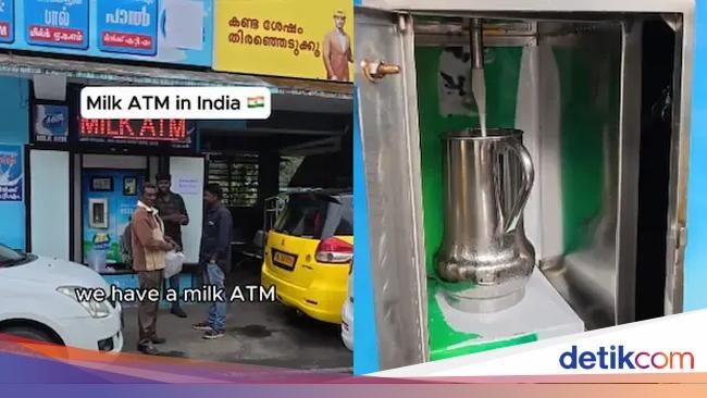 Unik! Ada ATM Susu di India Harganya Rp 10 Ribuan