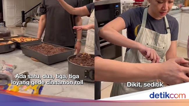 Jadi Tradisi, BCL Bikin 4 Loyang Cake Cokelat Sekaligus untuk Lebaran