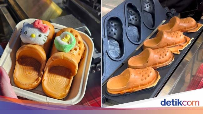 Gemas! Waffle Bentuk Sandal Crocs Sedang Tren di China