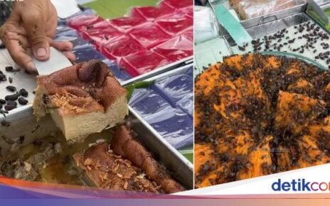Gerobak Kue Ini Dipenuhi Ratusan Lebah, Harganya Cuma Rp 5 Ribu!