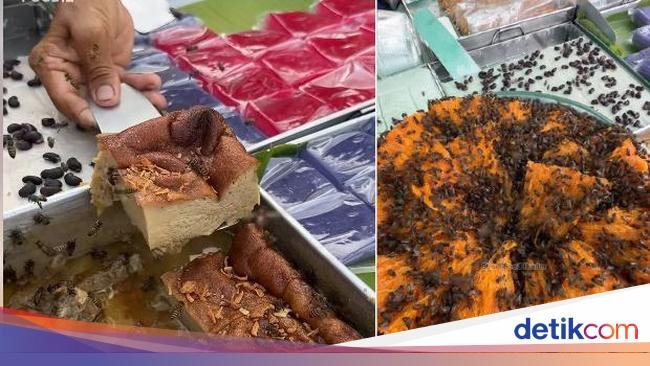 Gerobak Kue Ini Dipenuhi Ratusan Lebah, Harganya Cuma Rp 5 Ribu!
