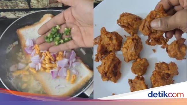 Nyeleneh! Gorengan dari Roti Tawar Rebus Bumbu Bawang dan Cabai