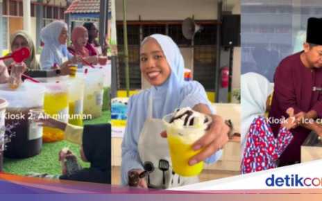 Sekolah Ini Gelar Jamuan ala Buffet Hotel untuk Halal Bihalal Muridnya