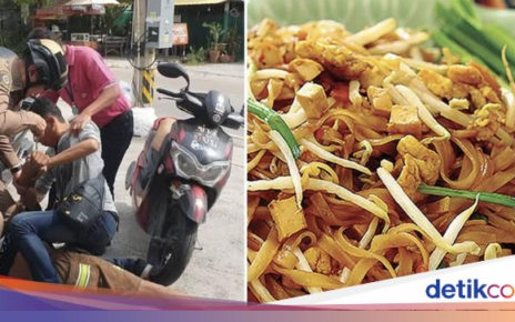 Kesal Pad Thai Pesanannya Diberi Kucai, Pria Ini Tusuk Diri Sendiri!