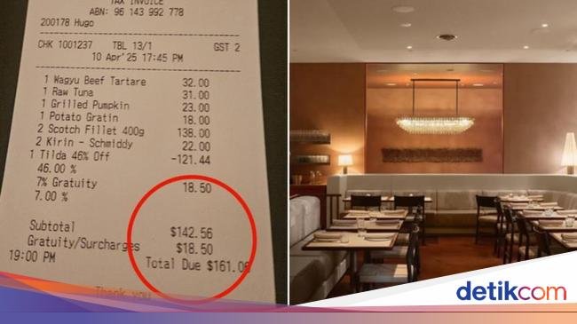 Pengunjung Restoran Ngamuk Ditagih Uang Tip Rp 197 Ribu Secara Otomatis