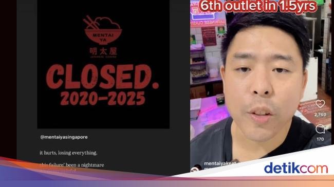Punya 9 Gerai, Pemilik Resto Ini Bangkrut dan Rugi Rp 7 Miliar