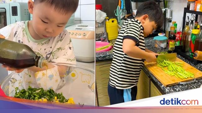 Di China Ada Tren Anak-anak Sibuk Masak Buat Orang Tua