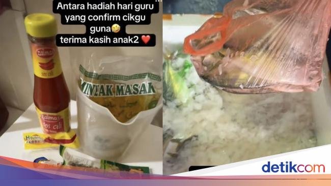 Hadiah Unik Buat Hari Guru, 10 Ekor Ikan Kembung dan Minyak Goreng