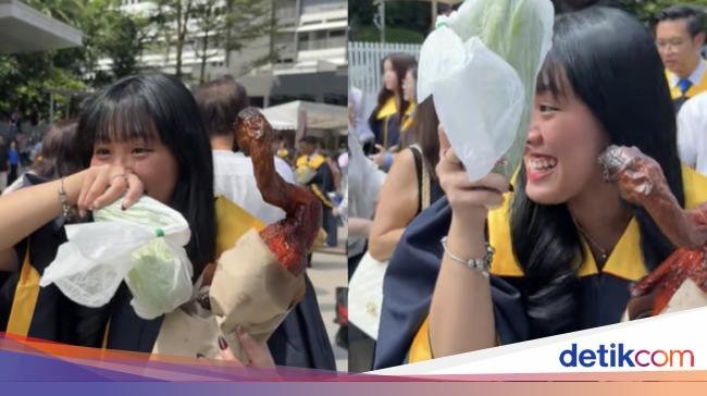 Kreasi Buket Wisuda Unik! Bebek Panggang Utuh yang Bikin Ngiler