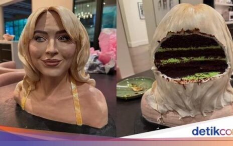 Keren! Kreasi Kue Realistis Mirip Sabrina Carpenter