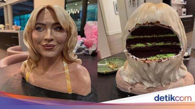 Keren! Kreasi Kue Realistis Mirip Sabrina Carpenter
