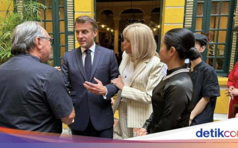 Presiden Prancis Macron di Vietnam Disuguhi Lumpia hingga Tumis Kangkung