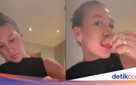 Makan Tomat Mentah di Resto Mewah, Infulencer Ini Bikin Netizen Heran