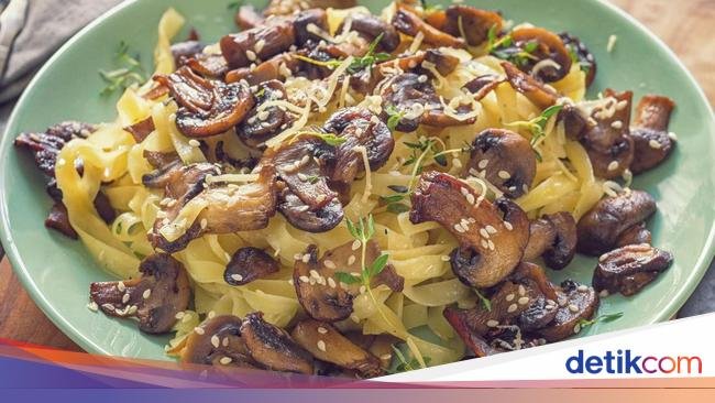 Resep Fettuccine Tumis Jamur, Mulur Sedap Untuk Makan Malam