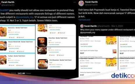 Parah! Restoran Ini Bikin 17 Nama di Aplikasi Ojol Buat Kelabui Pembeli
