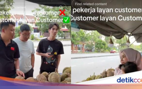 Haru! Penjual Durian Dibantu Pelanggan Lain Saat Layani Turis China
