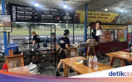 Menikmati Smash Burger Asal New Zealand di Dalam Pasar