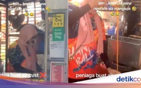 Inisiatif Tinggi! Pelanggan Bikin Teh Tarik Sendiri karena Kedai Ramai